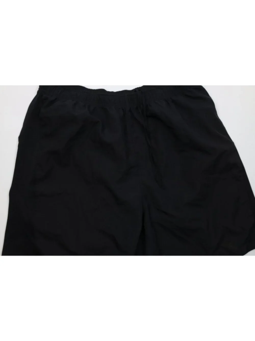 Vtg Y2K The North Face Mens Large Spell Out Triple Black Lined Running Shorts
